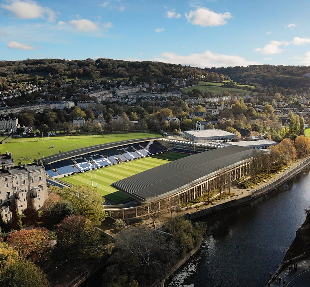 Bath Rugby Building Kay Elliott | Destination Architects and Masterplanners